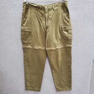 REI Men Pants 38 Brown Cargo‎ Convertible Outdoor Hiking Nylon Blend